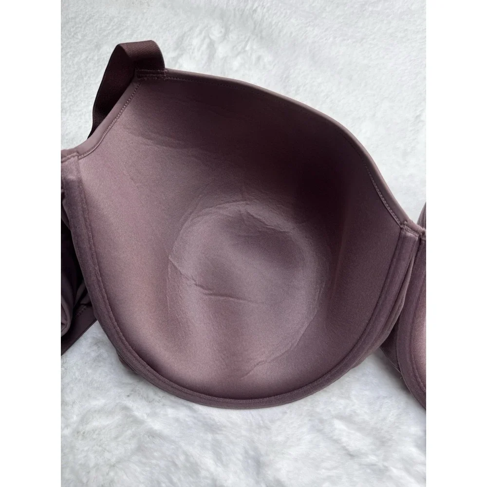 New Third Love 24/7 Lace Detail T-Shirt Bra Smooth‎ Cup Underwire Taupe 48D